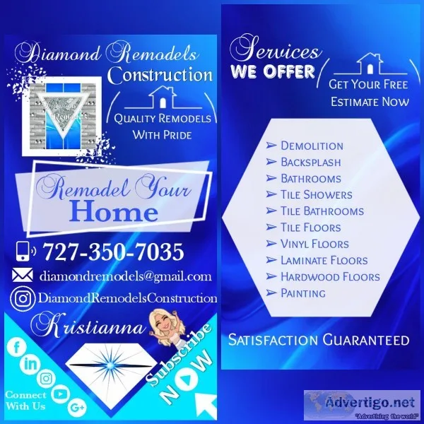 Construction and Remodeling Company  Tampa FL  Tile  Backsplash 