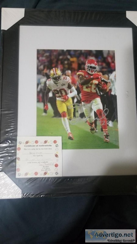 SUPERBOWL 54 CHIEFS VS 49ERS AUTOGRAPHS 8X10 PHOTO DAMIEN WILLIA
