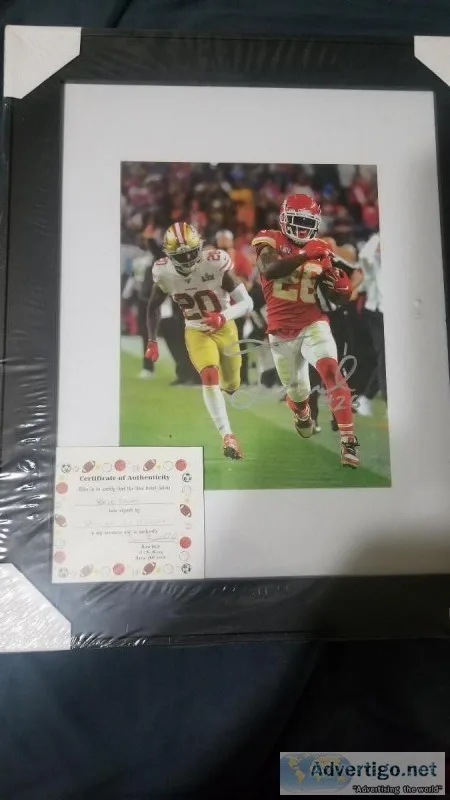 SUPERBOWL 54 CHIEFS VS 49ERS AUTOGRAPHS 8X10 PHOTO DAMIEN WILLIA