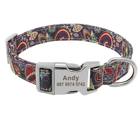 Customised Printed Collar With ID Name for Dogs ShoppySanta