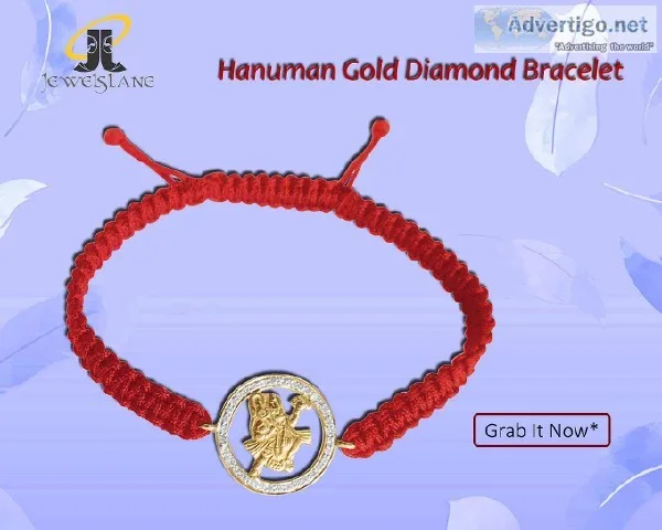 Hanuman Gold Diamond Bracelet