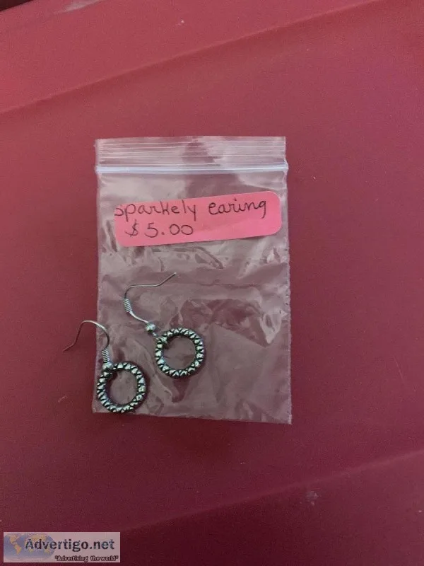Hand made sparkling earrings