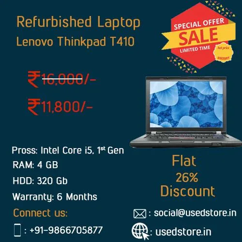 Refurbished Lenovo Thinkpad T410 Laptop