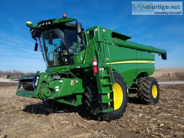 2014 John Deere S670 Combine For Sale in Burr Oak Kansas 66936
