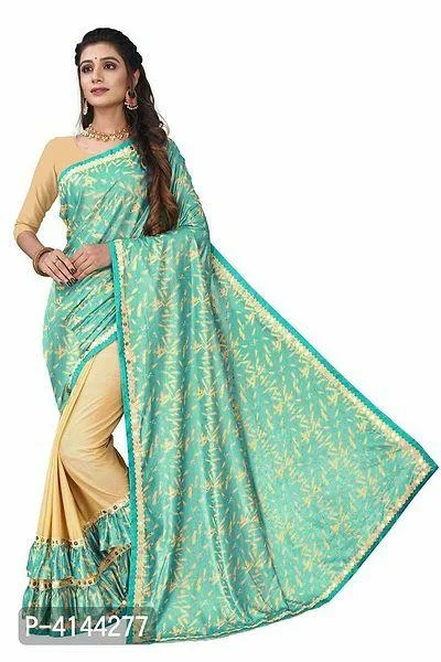 Bollywood Silk Cotton Sarees with Blouse Piece