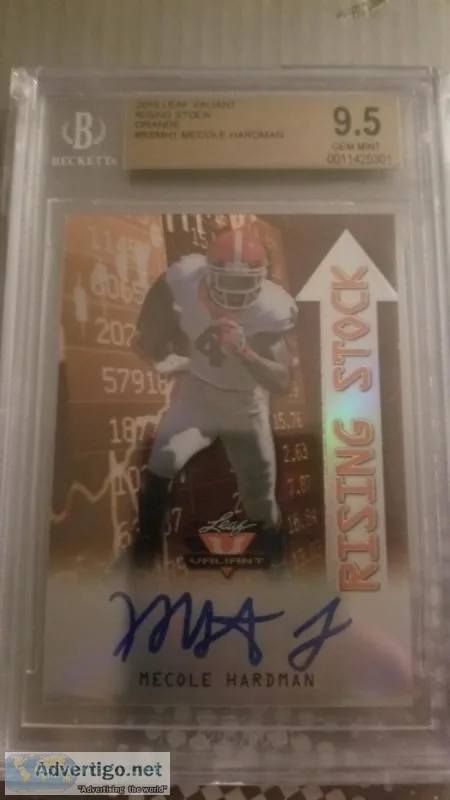 2019 LEAF VALIANT RISING STOCK ORANGE MECOLE HARDMAN AU RC BGS 9