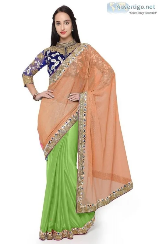 Buy the best Jute Silk Sarees from Mirraw latest collections