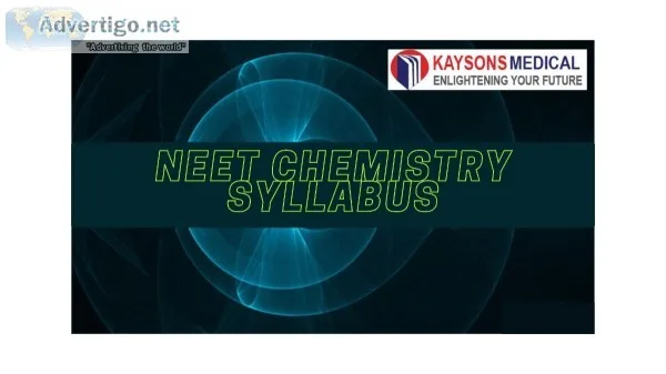 NEET Chemistry Syllabus