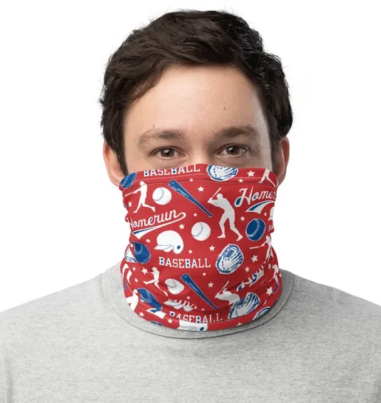 Reusable and Washable Baseball Face Mask Neck Gaiter - SmallWond