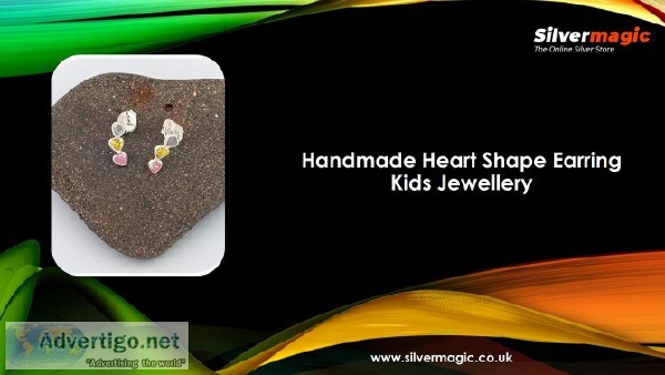Handmade Heart Shape Earring Kids Jewellery