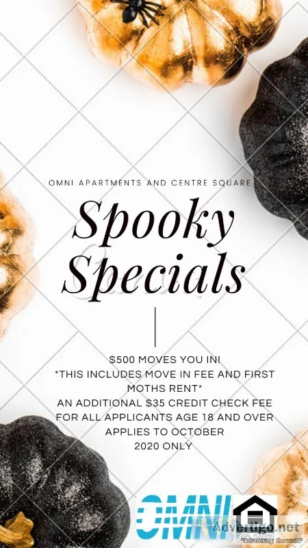 October Specials at OMNI