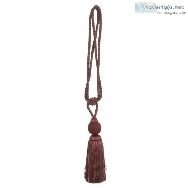 BEST TO BUY ONLINE RUBY BEADED BALL DECORATIVE TASSELS