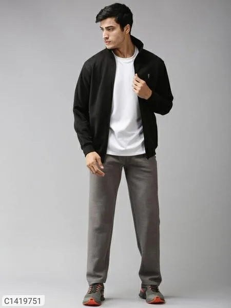 Poly Cotton Fleece Solid Full Sleeves Sweatshirts