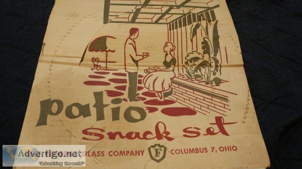 Vintage Patio Snack Set