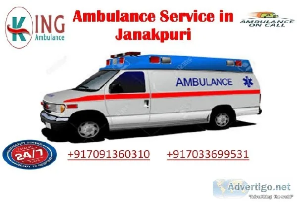 Economical Emergency Ambulance Service in Janakpuri