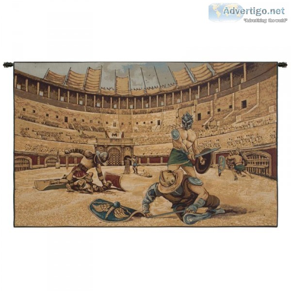 BUY GLADIATORS ITALIAN TAPESTRY WALL HANGING