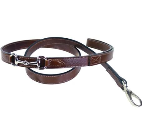 BELMONT Style Dog Collar in Rich Brown