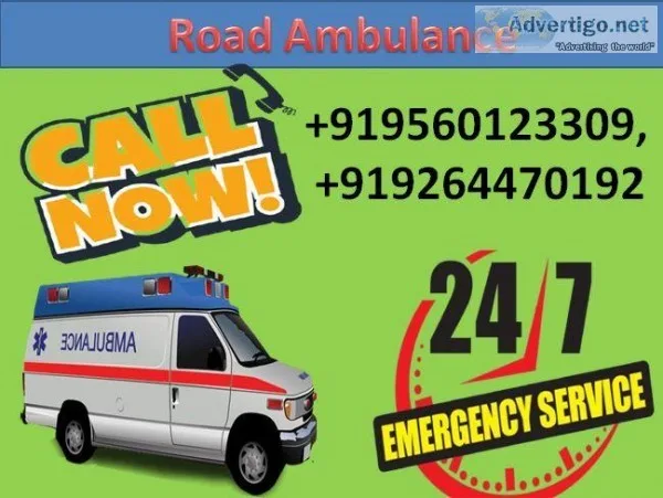 Hire Top Class Road Ambulance Service in Jamshedpur by Medivic A