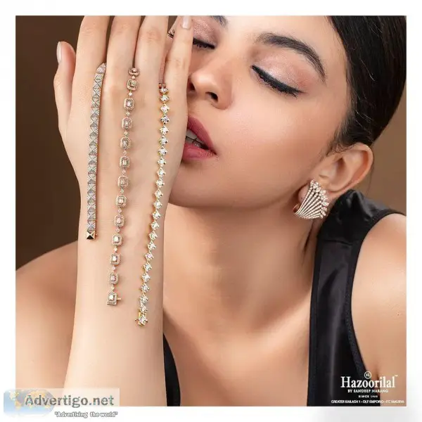 Hazoorilal has got the most beautiful diamond jewellery in Delhi