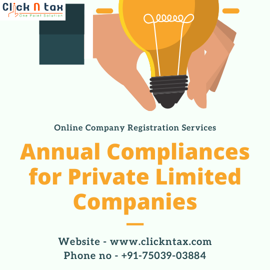 Compliances for Private Limited Companies  ClickNTax
