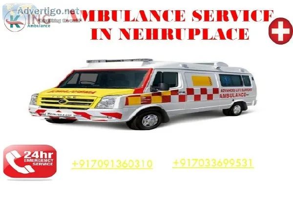 Hired ICU-Support Ambulance Service in Nehru Place