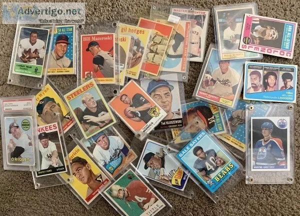 I will buy your baseball basketballfootball hockey card collecti