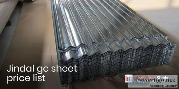 Jindal G c Sheet Price List