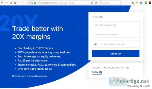 Upstox Account Opening Process