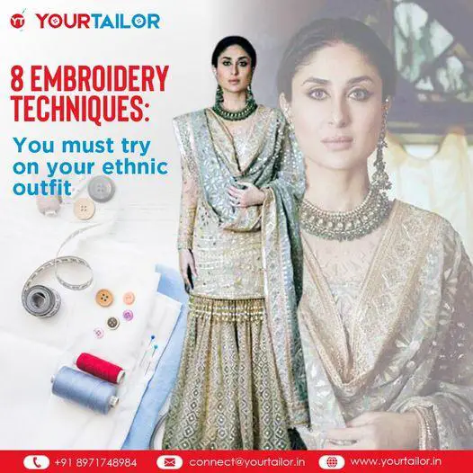 8 Embroidery Techniques You Must Try On Your Ethinic Outfit  You