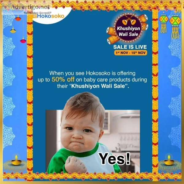 Khushiyon Wali Sale Get up to 50% off on Baby Care Products