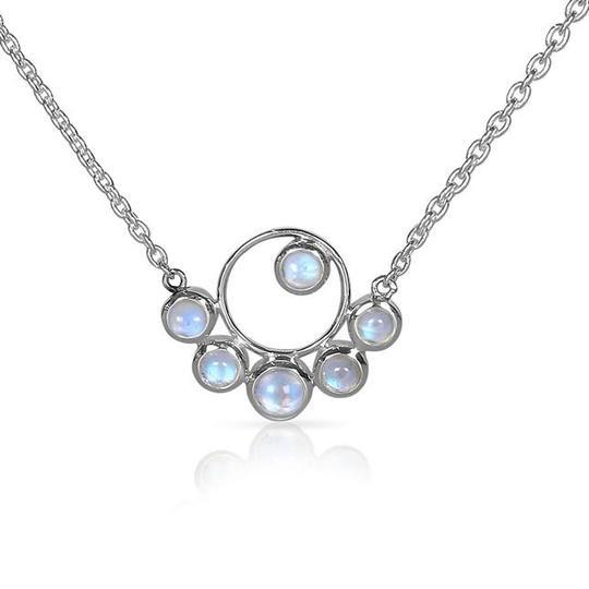 925 SILVER  MOONSTONE NECKLACE-MOONSTONE MARVEL