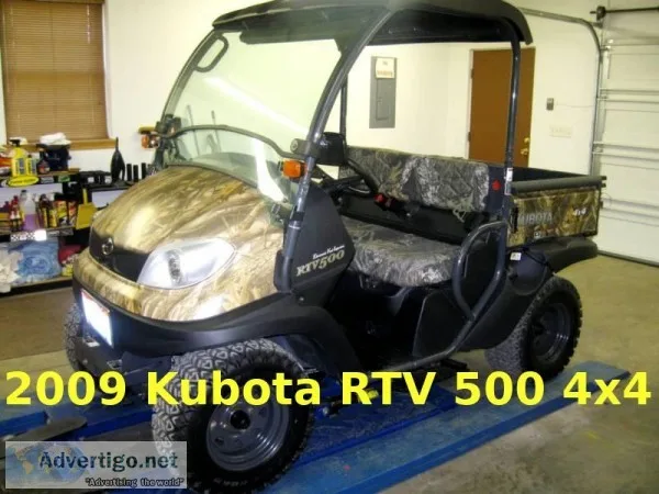 2OO9 Kubota RTV 500 4x4 Firm 1400