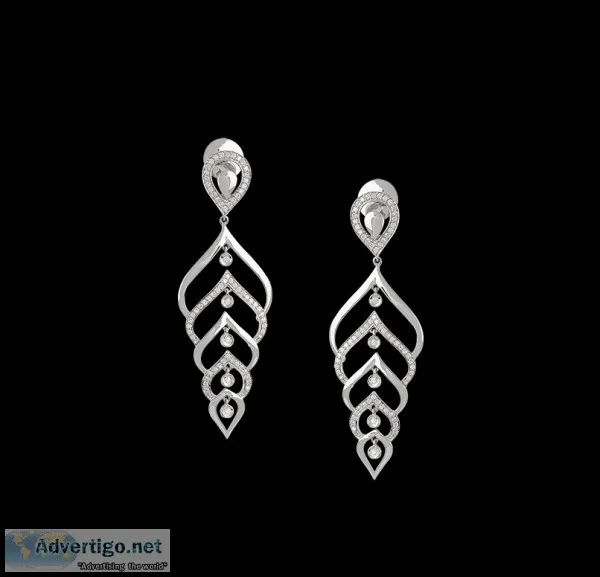 ORRA Platinum Chandelier Earring