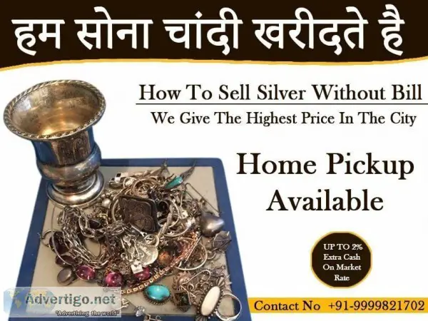 Cash For Silver In Delhi NCR  91-7042252624