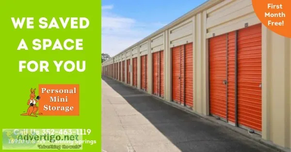 Storage Units Available  Personal Mini Storage