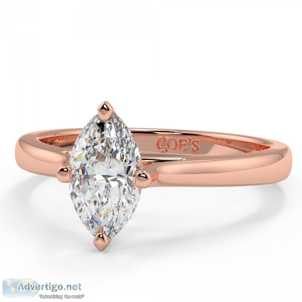 Florence Solitaire Engagement Ring with Gold