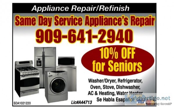 APPLIANCE REPAIR  AC and HEATING  ALL MAKES AND MODELS