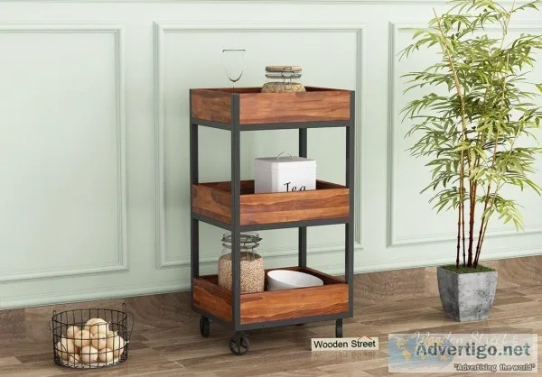 Best Kitchen Trolley Designs Online  Wooden Street