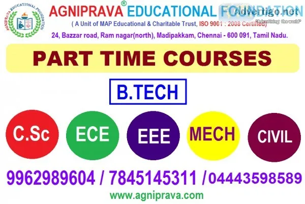 B.TECH PARTTIME MODE - UGC AICTE APPROVED