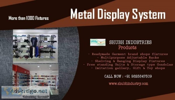 Readymade Garments Display Racks Manufacturers in Ahmedabad