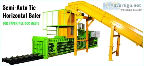 Paper Waste Automatic Baler - Compress Waste into Bundles