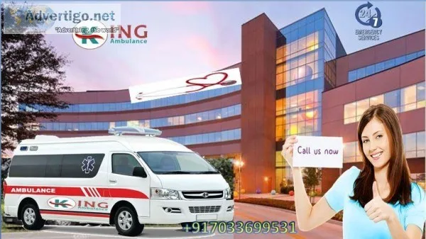 ICU Ambulance Service in Dhanbad-ACLS Facility by King