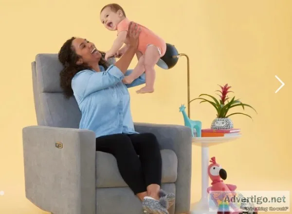 Power recliner nursery glider chair | nurture&