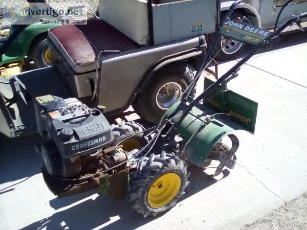 FOR SALE JOHN DEER ROTORTELLER and GOLF CART