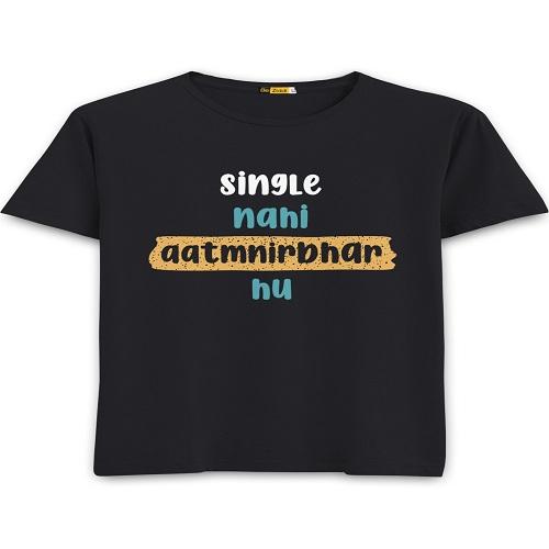 Aatmnirbhar Round Neck Cool T-Shirts