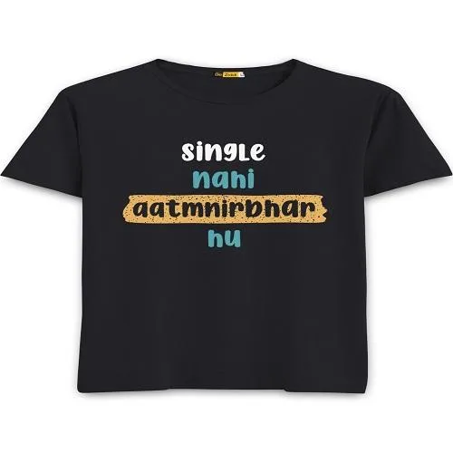 Aatmnirbhar Round Neck Cool T-Shirts