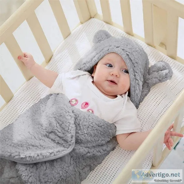 XMWEALTHY Cute Baby Items Newborn Plush Nursery Swaddle Blankets