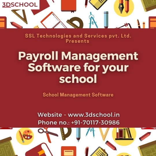Payroll Management Software for school  3DSchool
