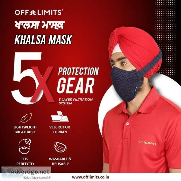 Buy Face Mask on Turban Online from Offlimits Avail Exciting Off
