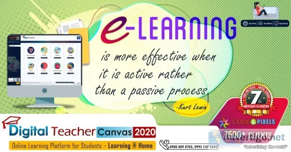 Online learning platform / digital teacher canvas